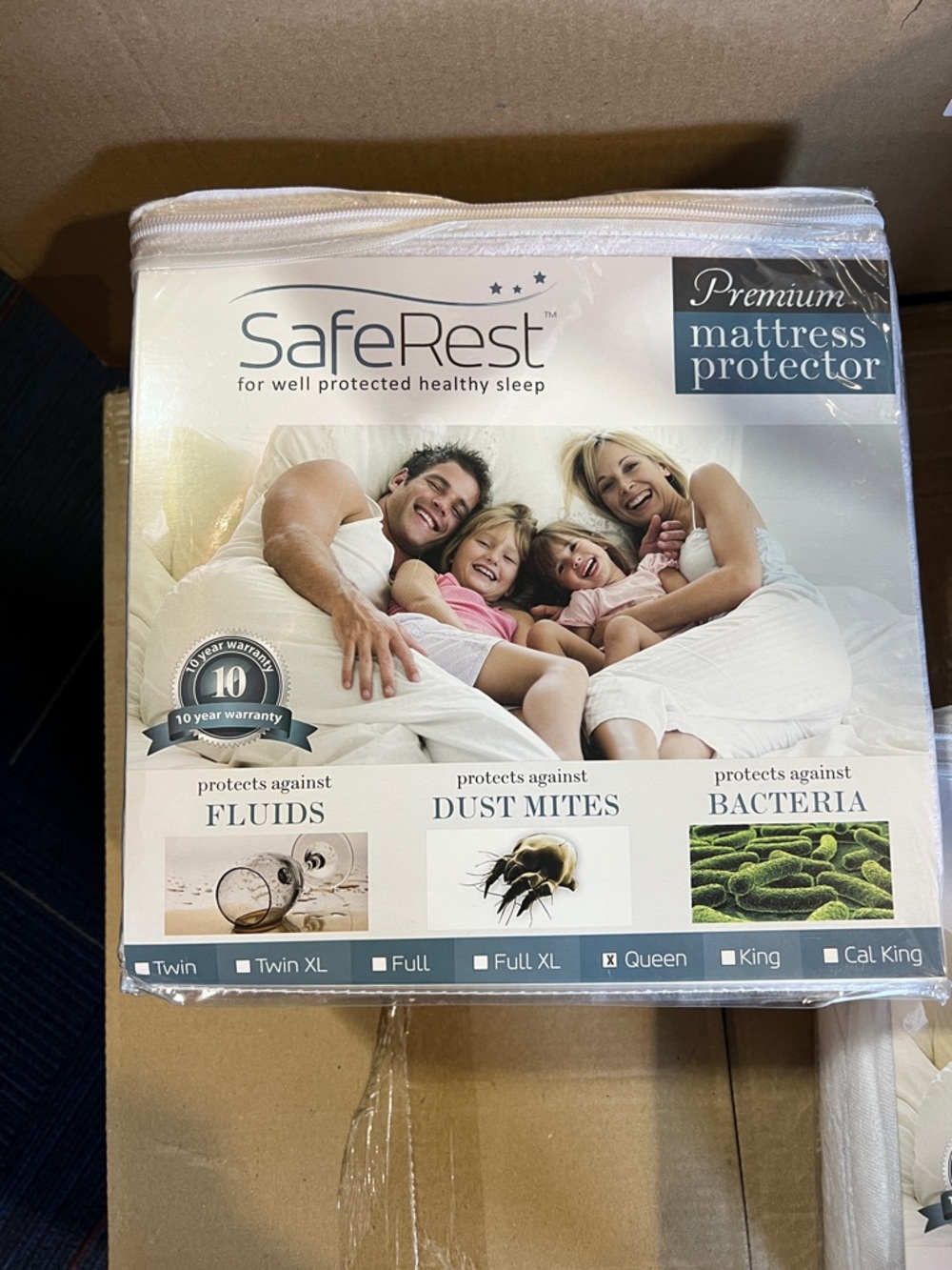 Premium White Mattress Protector - Queen